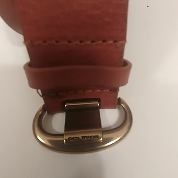 Michael Kors Brown Leather Belt sz S - Picture 2 of 6